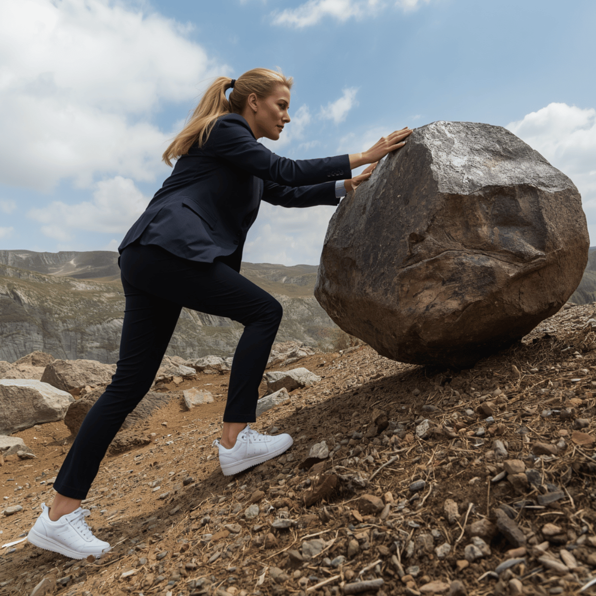 rock up hill