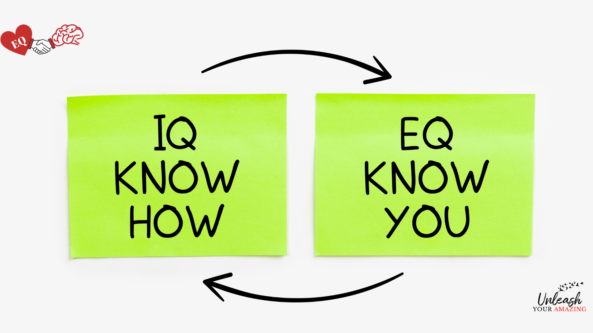IQ is the Know How - EQ is knowing YourSelf